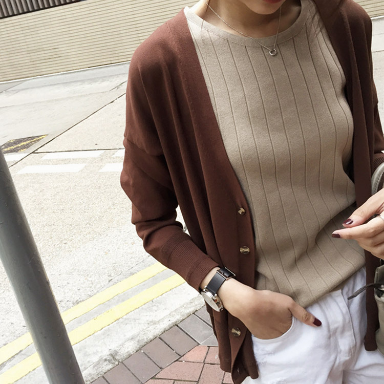 タンクトップ レディース ニット リブニット 太リブ クルーネック Dazzle ダズル