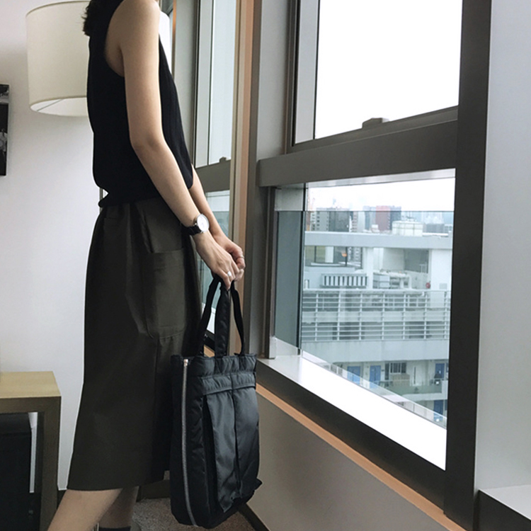 タンクトップ レディース ニット リブニット 太リブ クルーネック Dazzle ダズル