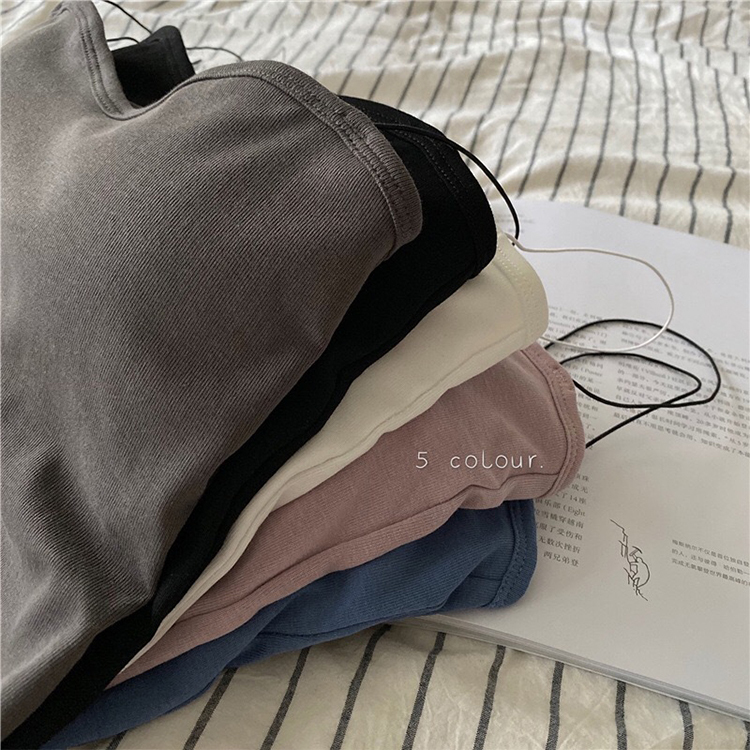 キャミソール レディース ベアトップ チューブトップ カップ付き 肩紐 インナー ショート丈 シンプル 無地 ジョイフィール joyfeel