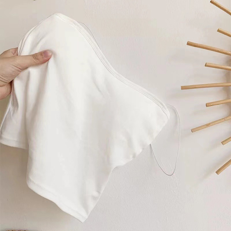 キャミソール レディース ベアトップ チューブトップ カップ付き 肩紐 インナー ショート丈 シンプル 無地 ジョイフィール joyfeel