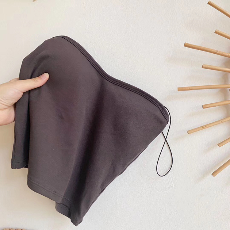 キャミソール レディース ベアトップ チューブトップ カップ付き 肩紐 インナー ショート丈 シンプル 無地 ジョイフィール joyfeel