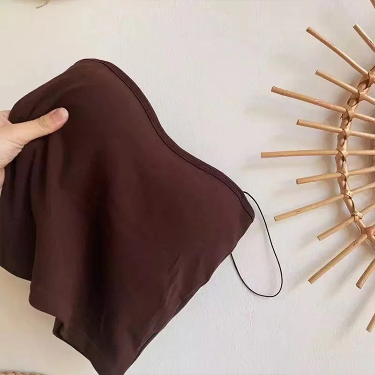 キャミソール レディース ベアトップ チューブトップ カップ付き 肩紐 インナー ショート丈 シンプル 無地 ジョイフィール joyfeel