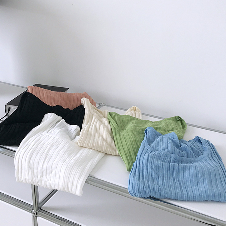 Tシャツ レディース 半袖 半袖Tシャツ リブ 夏 かわいい Uネック Dazzle ダズル