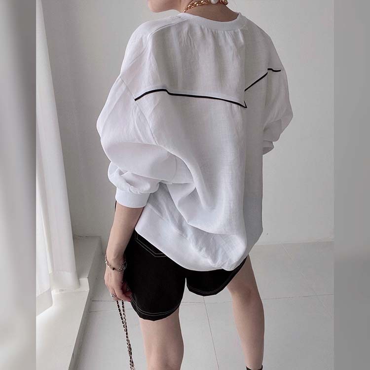 トップス レディース トレーナー オーバーサイズ ジャージ ゆったり おしゃれ 薄手 長袖 ストリート 春 秋 Dazzle ダズル