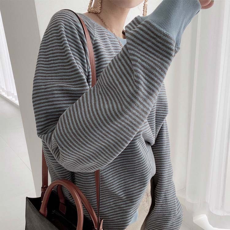 トレーナーレディース ウェット トップス リバーシブル アルファベット プリント ボーター ラグランスリーブ おしゃれ Dazzle ダズル