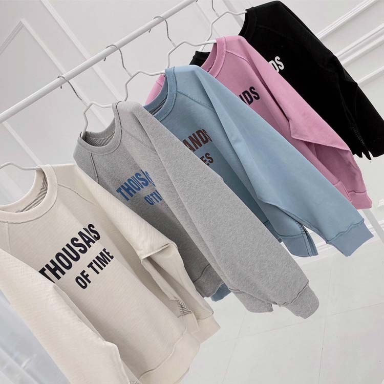 トレーナーレディース ウェット トップス リバーシブル アルファベット プリント ボーター ラグランスリーブ おしゃれ Dazzle ダズル