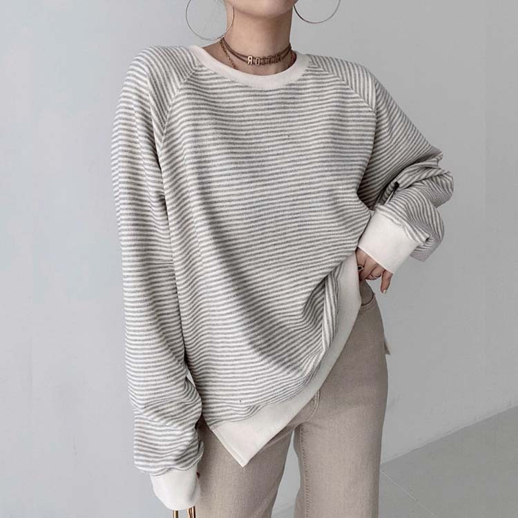 トレーナーレディース ウェット トップス リバーシブル アルファベット プリント ボーター ラグランスリーブ おしゃれ Dazzle ダズル