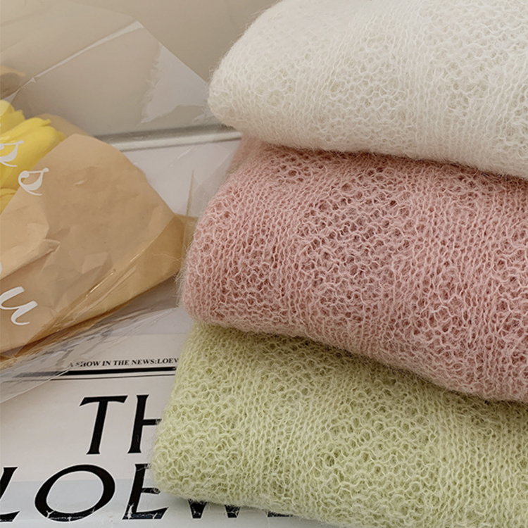 ニット レディース シースルー トップス 長袖 シアーニット ゆったり クルーネック おしゃれ 春ニット 春 オーバーサイズ セーター ローゲージ  ジョイフィール joyfeel