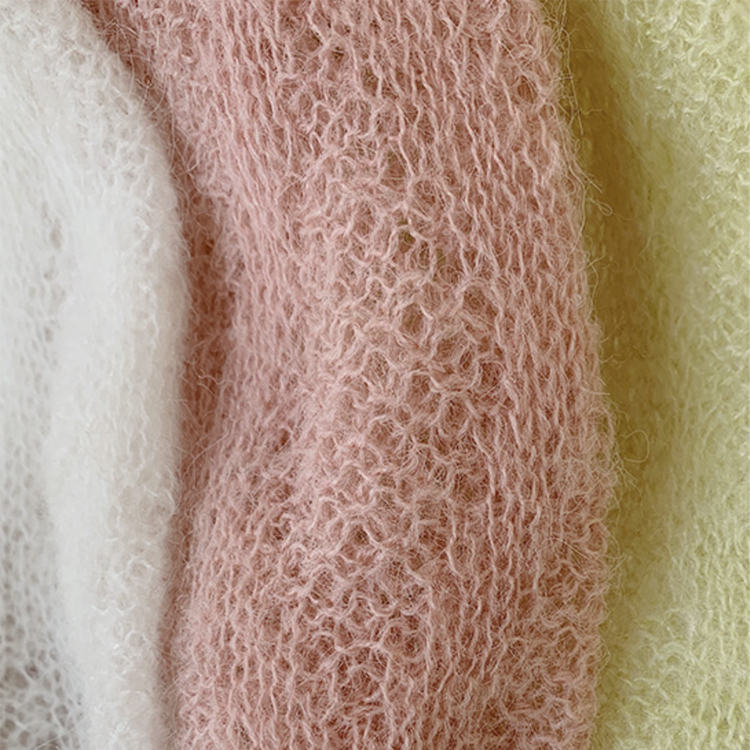 ニット レディース シースルー トップス 長袖 シアーニット ゆったり クルーネック おしゃれ 春ニット 春 オーバーサイズ セーター ローゲージ  ジョイフィール joyfeel