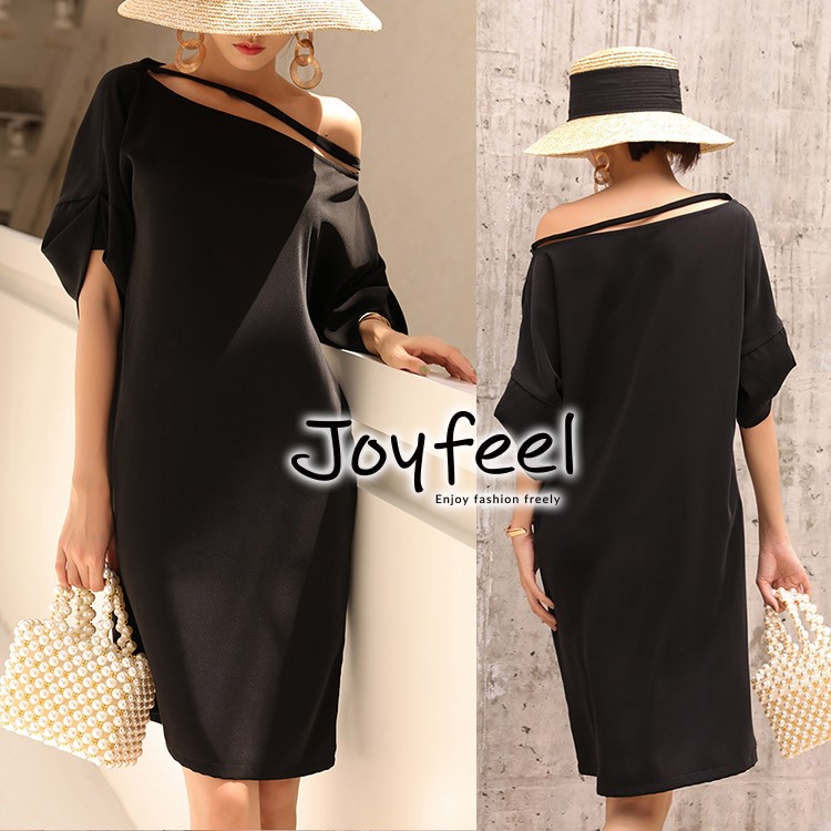ワンピース ドレス 半袖 レディース パーティードレス タイト 韓国 送料無料 ジョイフィール joyfeel
