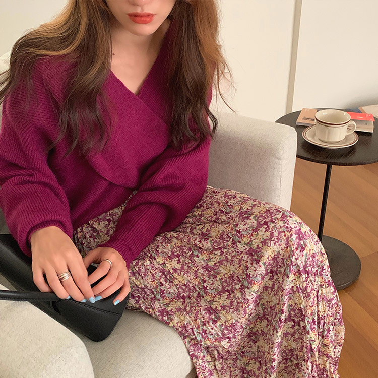 ワンピース レディース 花柄 花柄ワンピース ロングワンピース 韓国 送料無料 Dazzle ダズル