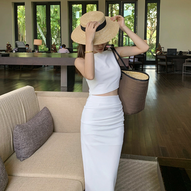 セットアップ レディース スカート セクシー リゾート きれいめ シンプル タンクトップ ロングスカート Dazzle ダズル