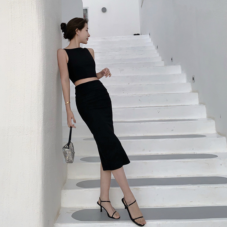 セットアップ レディース スカート セクシー リゾート きれいめ シンプル タンクトップ ロングスカート Dazzle ダズル