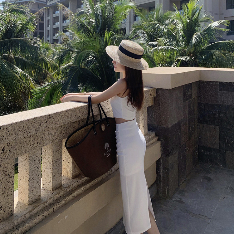 セットアップ レディース スカート セクシー リゾート きれいめ シンプル タンクトップ ロングスカート Dazzle ダズル