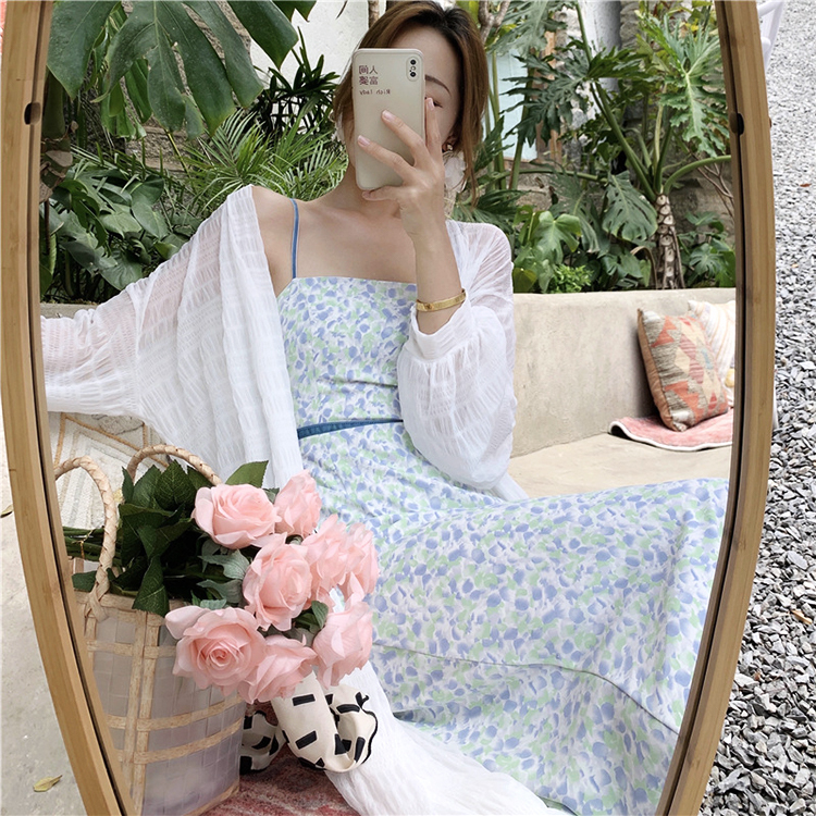 ワンピース レディース 花柄 キャミソール 大柄 小花柄 膝丈 セクシー エレガント 背中みせ タイト バカンス リゾート ジョイフィール joyfeel