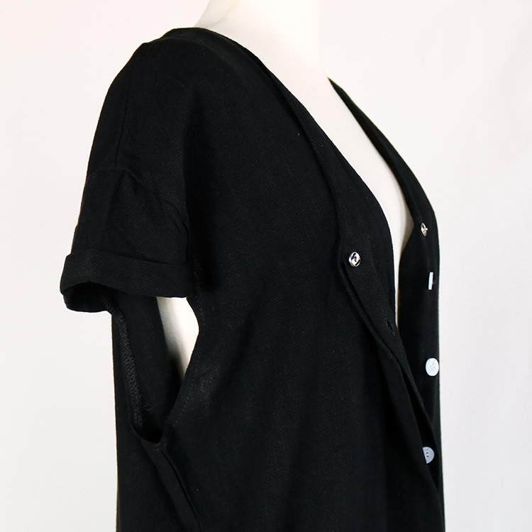 サロペット レディース 半袖 夏 オールインワン シンプル おしゃれ リネン Vネック ゆったり ジョイフィール joyfeel