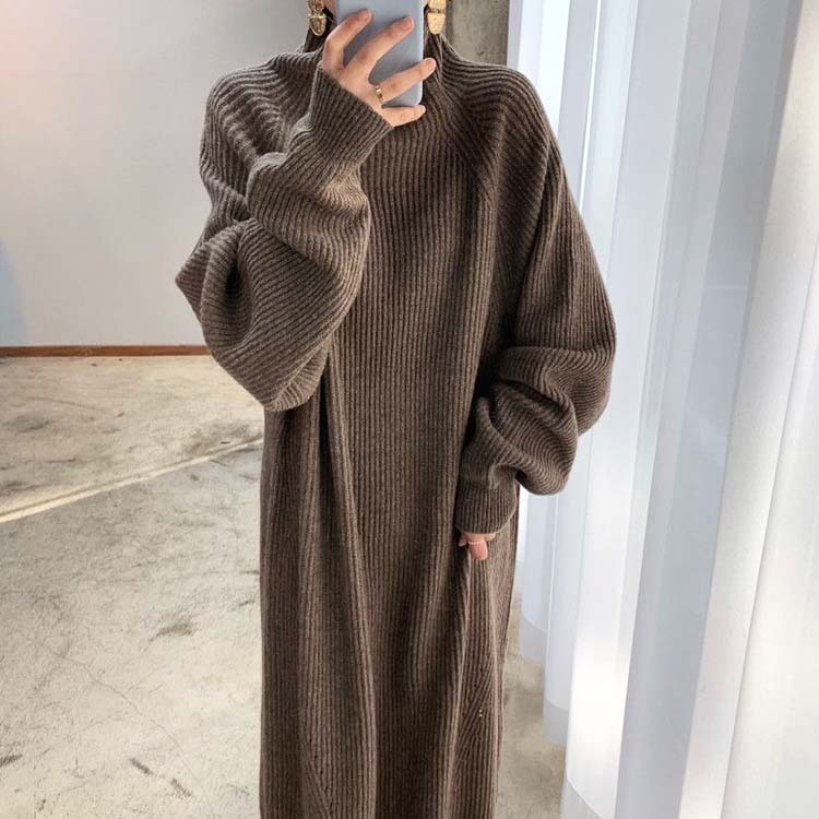 ニットワンピース レディース ロング ニット ワンピース ハイネック ゆったり ビックシルエット オーバーサイズ ボリューム袖 ラグランスリーブ おしゃれ
ジョイフィール joyfeel