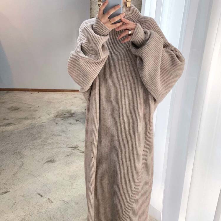 ニットワンピース レディース ロング ニット ワンピース ハイネック ゆったり ビックシルエット オーバーサイズ ボリューム袖 ラグランスリーブ おしゃれ
ジョイフィール joyfeel