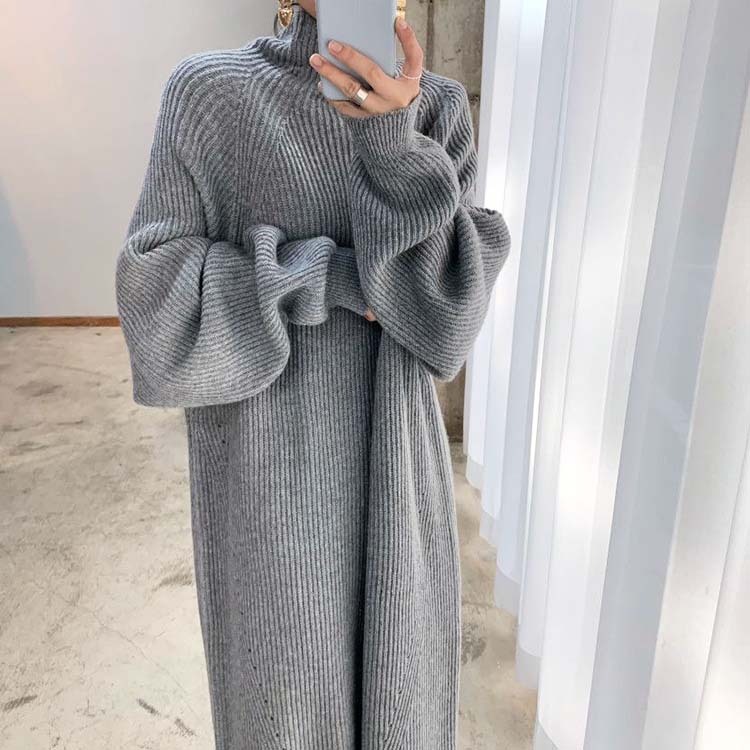 ニットワンピース レディース ロング ニット ワンピース ハイネック ゆったり ビックシルエット オーバーサイズ ボリューム袖 ラグランスリーブ おしゃれ
ジョイフィール joyfeel