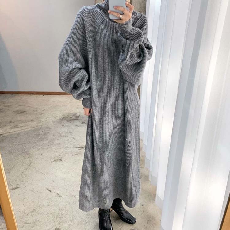 ニットワンピース レディース ロング ニット ワンピース ハイネック ゆったり ビックシルエット オーバーサイズ ボリューム袖 ラグランスリーブ おしゃれ
ジョイフィール joyfeel