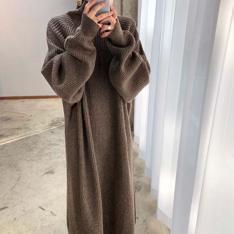ニットワンピース レディース ロング ニット ワンピース ハイネック ゆったり ビックシルエット オーバーサイズ ボリューム袖 ラグランスリーブ おしゃれ
ジョイフィール joyfeel