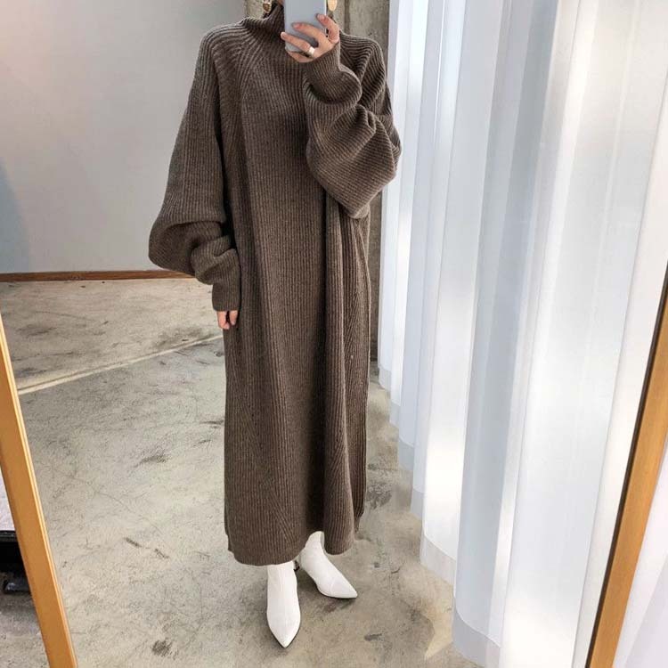 ニットワンピース レディース ロング ニット ワンピース ハイネック ゆったり ビックシルエット オーバーサイズ ボリューム袖 ラグランスリーブ おしゃれ
ジョイフィール joyfeel