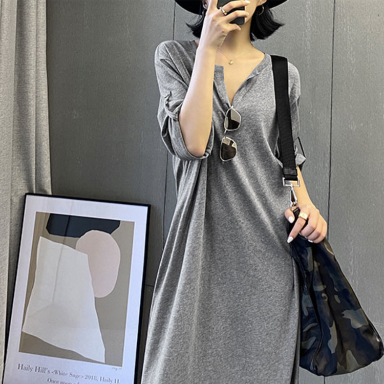 18春夏秋の新しいスタイル カジュアルtシャツ カジュアルシャツ ワンピースシャツ韓国 シャツワンピース ワンピース ロングワンピース 長袖 Ha90xcxfxo ワンピース チュニック Phongvedieuhang Com