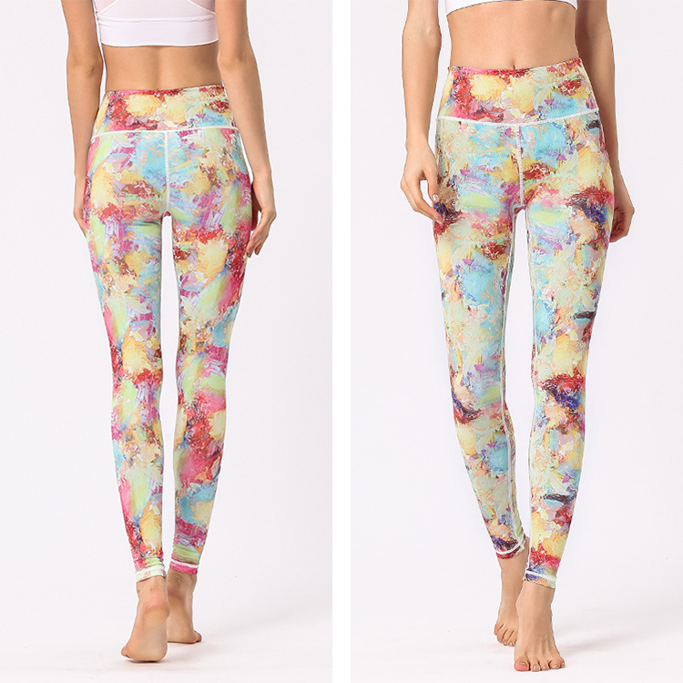 ヨガパンツ ヨガウェア ヨガレギンス 柄 きれい ヨガ パンツ レギンス フィットネスウェア レディース ホットヨガ スポーツウェア Dazzle ダズル