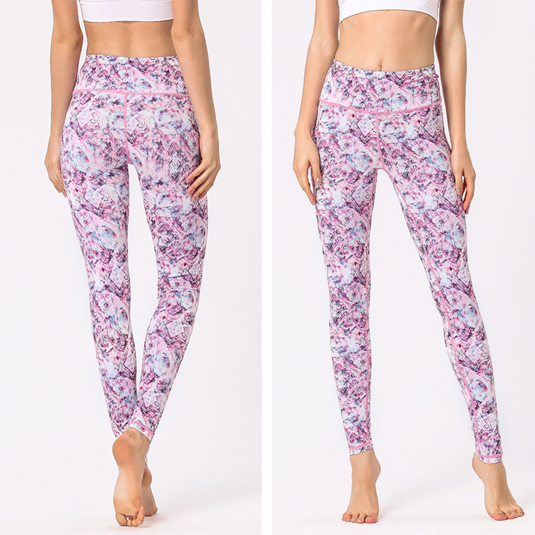 ヨガパンツ ヨガウェア ヨガレギンス 柄 きれい ヨガ パンツ レギンス フィットネスウェア レディース ホットヨガ スポーツウェア Dazzle ダズル
