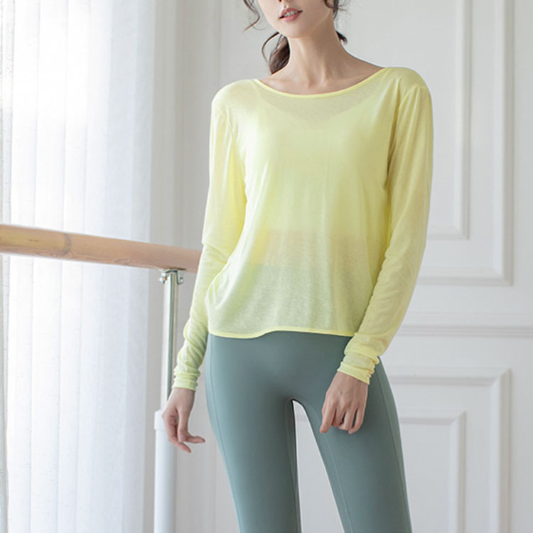 ヨガウェア ホットヨガ Tシャツ レディース トップス 長袖 背中みせ セクシー おしゃれ ヨガ フィットネス ゆったり ヨガTシャツ スポーツウェア ランニング ジョイフィール joyfeel