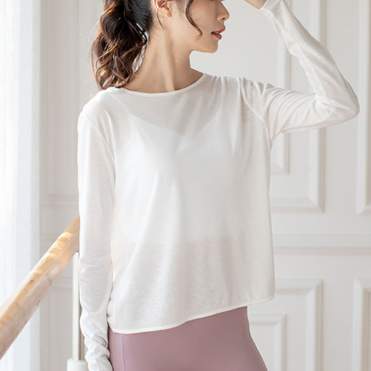 ヨガウェア ホットヨガ Tシャツ レディース トップス 長袖 背中みせ セクシー おしゃれ ヨガ フィットネス ゆったり ヨガTシャツ スポーツウェア ランニング ジョイフィール joyfeel