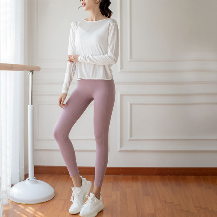 ヨガウェア ホットヨガ Tシャツ レディース トップス 長袖 背中みせ セクシー おしゃれ ヨガ フィットネス ゆったり ヨガTシャツ スポーツウェア ランニング ジョイフィール joyfeel