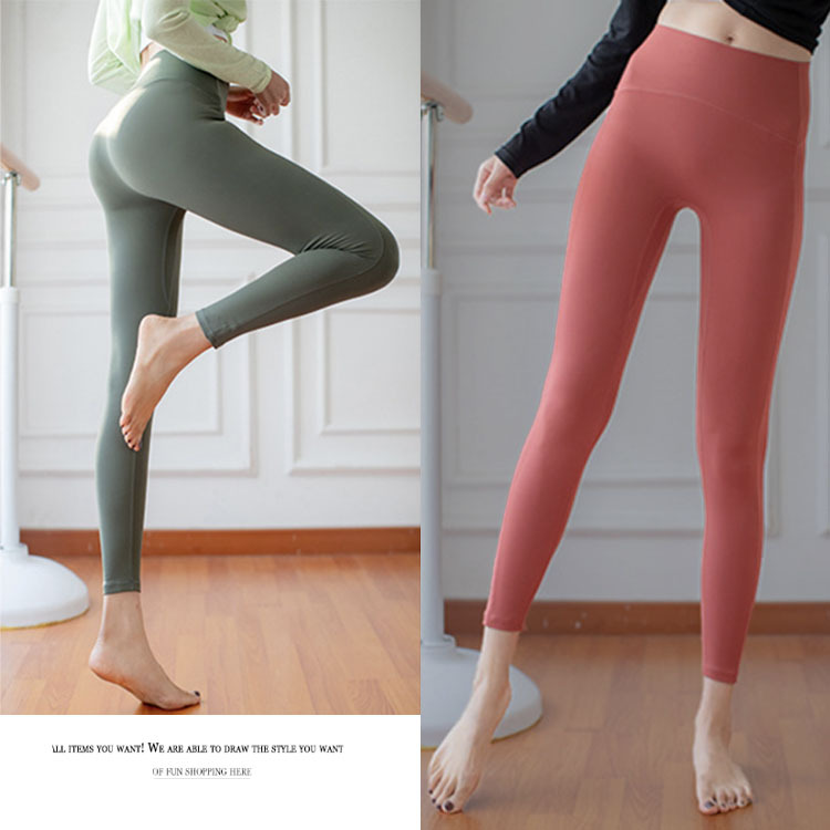 ヨガパンツ ホットヨガ ヨガウェア レディース パンツ レギンス スパッツ シンプル スモーキ―カラー おしゃれ ヨガ フィットネス ハイウエスト ランニング