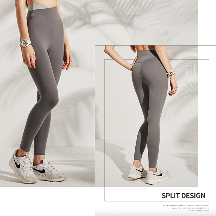 ヨガウェア パンツ ヨガパンツ ホットヨガ レギンス スパッツ おしゃれ バイカラー ハイウエスト レディース ヨガ フィットネス ジムウェア ジム ランニング ジョイフィール joyfeel