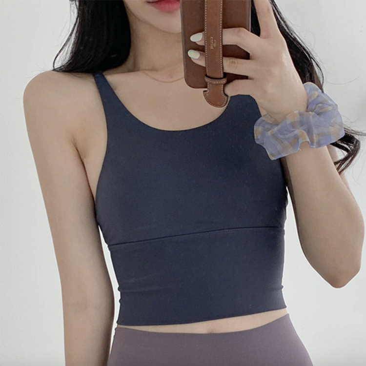 ヨガウエア タンクトップ レディース カップ付き バット付き キャミソール ブラ ヨガウェア トップス ヨガ ホットヨガ 無地 ノースリーブ Dazzle ダズル