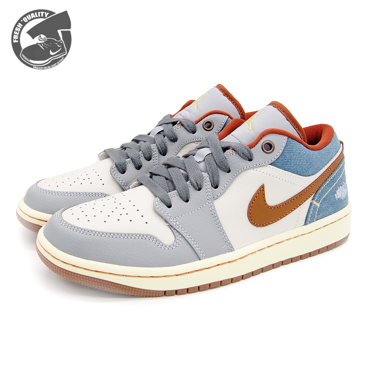 WMNS AIR JORDAN 1 LOW FZ5045-091 （ファントム/ココナッツミルク/アンバーブラウン/マルチカラー）の商品画像