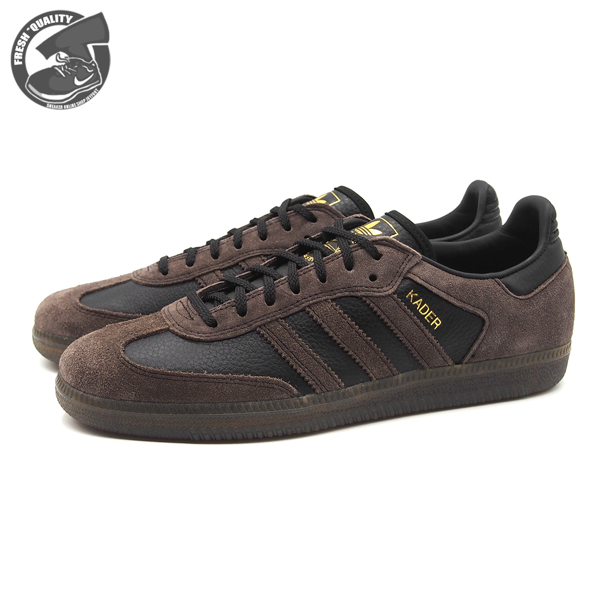 adidas KADER SYLLA × SAMBA ADV "CORE BLACK BROWN GUM" IF9235 （コアブラック/ブラウン/ガム） adidas Originals SAMBA メンズスニーカーの商品画像