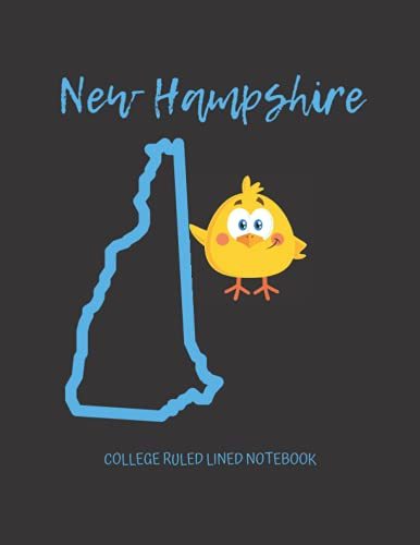 New Hampshire Chick College Ruled Lined Notebook 110 Blank Page Composition