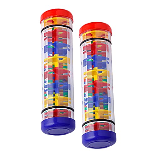 2 Pack Rainmaker Toy, Beaded Raindrops Rainmaker, Rainmaker Stick, Developm