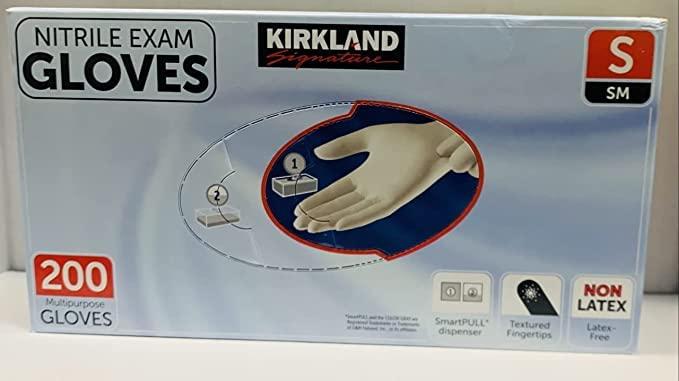 Kirkland Signature Nitrile Exam Gloves, Box of 200, Small