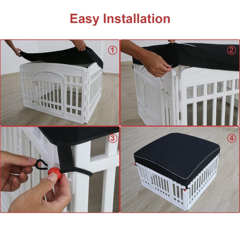 LAOZZ Dog Pen Cover Dog Playpen Cover for Pets,Provide Shade and Security