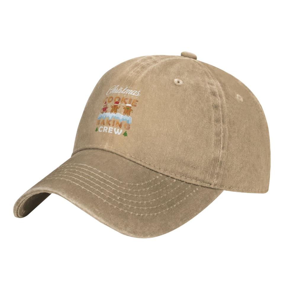 DYBENAL Christmas Hat Christmas Cookie Baking Crews Hat Men Baseball Hat Co