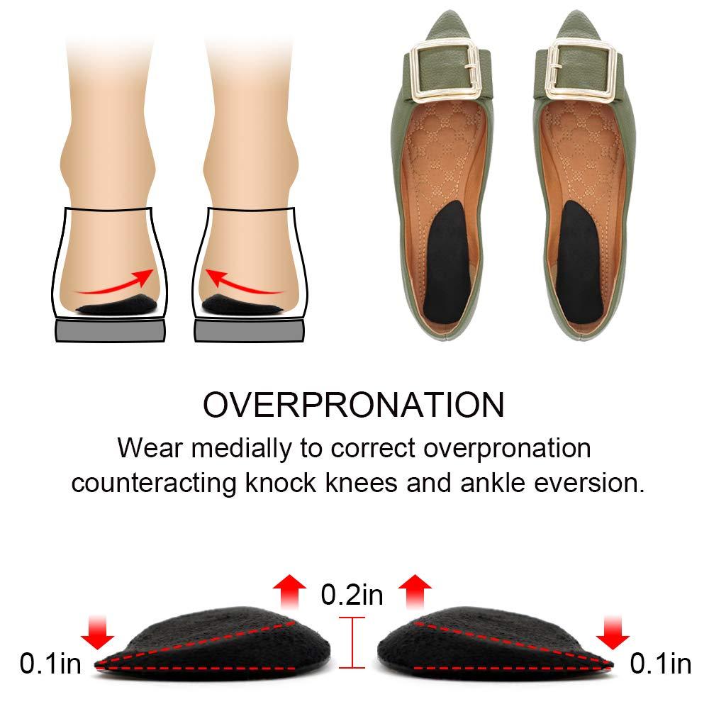 Dr. Foot*s Orthopedic Medial &amp; Lateral Heel Wedge Gel Insoles for Supinatio