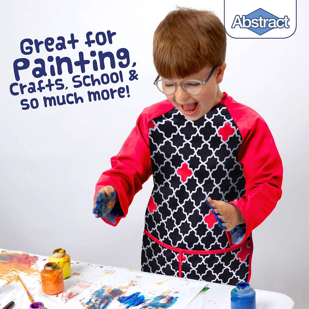 Kids искусство рубашка фартук premium длинный рукав водонепроницаемый bib покраска . еда .
