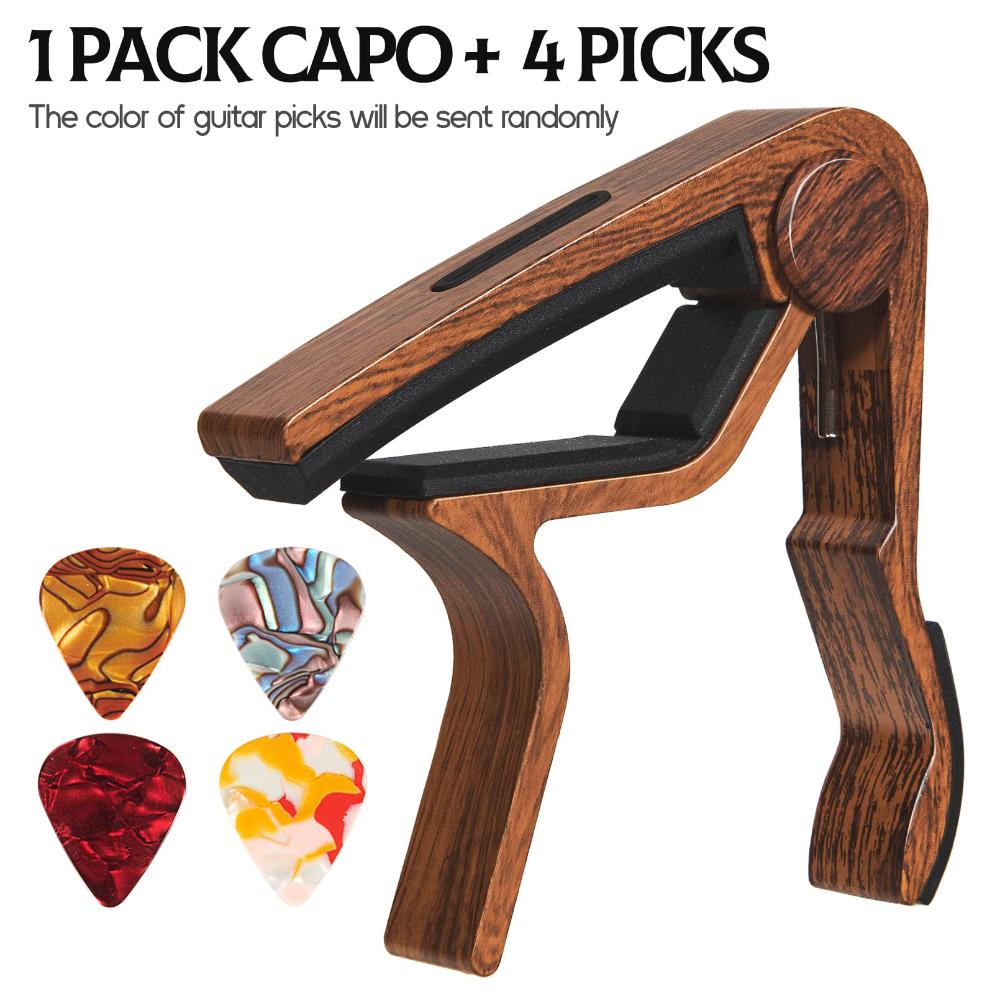 Capo Guitar Capo with Pick Holder for Acoustic and Electric Guitar, Ukelele
