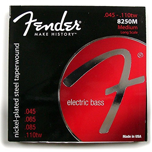 Fender электрический бас струна 8250 Bass Strings Nickel Plated Steel Taperwound Long S