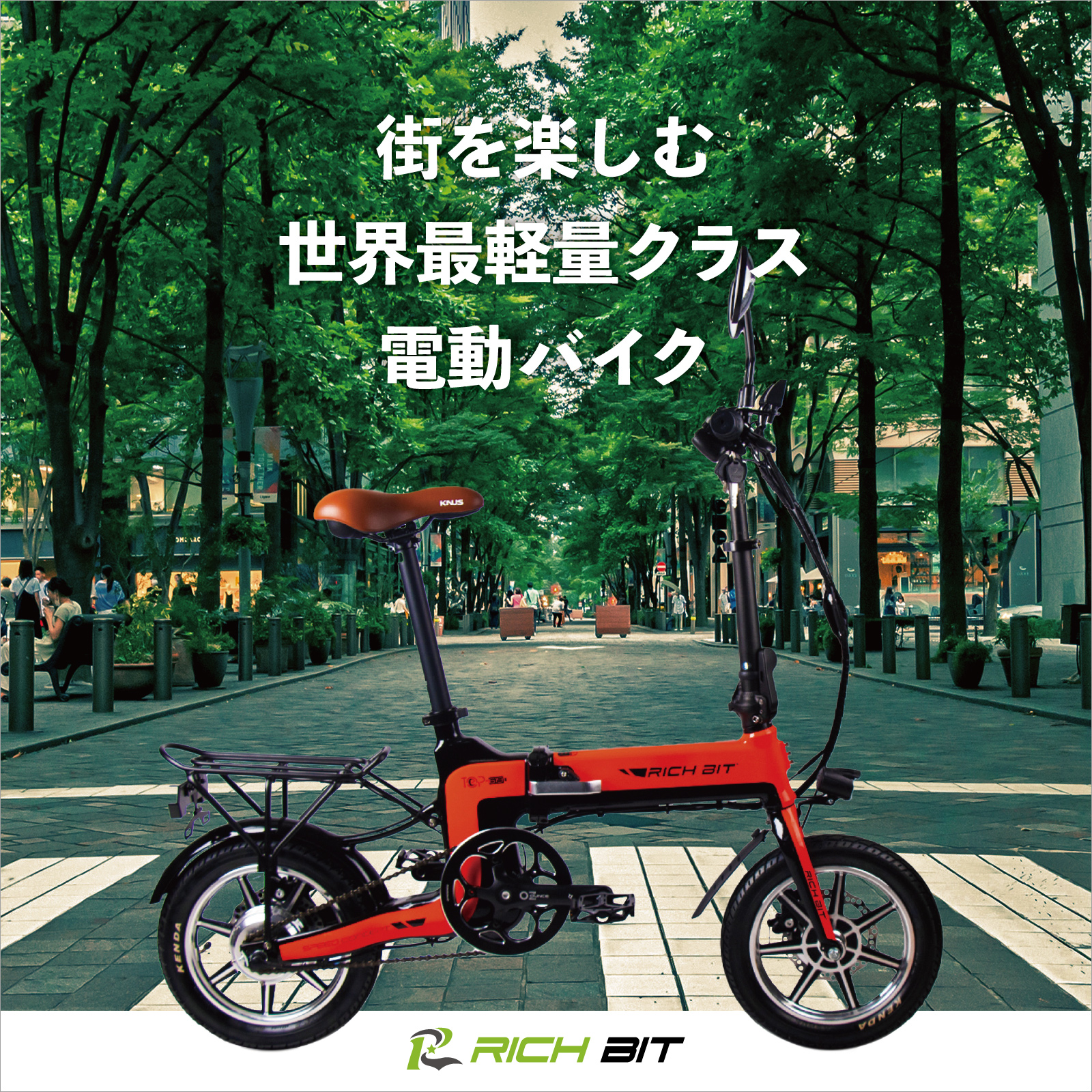  electric bike pedal attaching RICH BIT TOP619 motor-bike one kind 50cc Class possible to run in the public road folding small size full electric number acquisition possibility 
