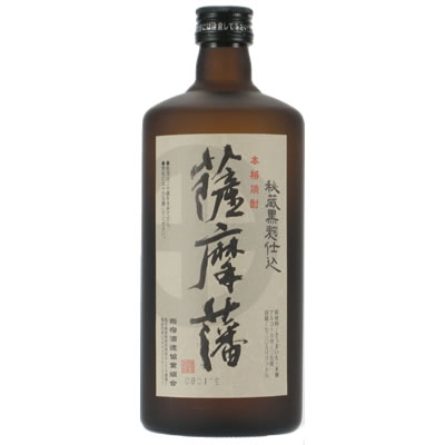 指宿酒造 芋焼酎 薩摩藩 25度 720ml × 1本 瓶（箱なし） 芋焼酎の商品画像