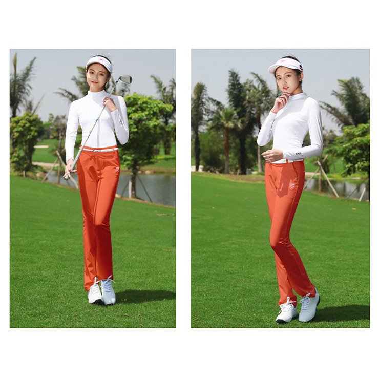  spring for summer Golf wear lady's plain long pants dressing up plain skinny pants beautiful legs slim elasticity trousers speed . stylish 