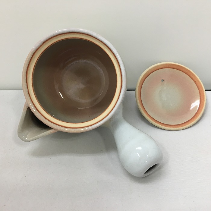 [ used ] Hagi . tea utensils . hot water .5 customer small teapot 6 point set . preeminence kiln [jggG]
